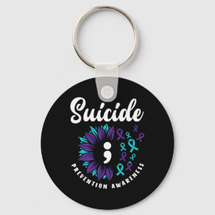 Suicide Awareness Support Suicide Prevention Aware Sleutelhanger