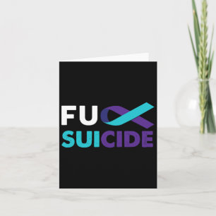 Suicide Awareness Support Survivor Gift 1 Kaart
