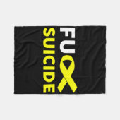 Suicide Awareness Support Survivor Gift Fleece Deken (Voorkant (Horizontaal))