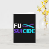 Suicide Awareness Support Survivor Kaart (Gele Bloem)