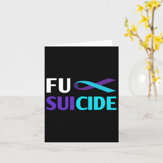 Suicide Awareness Support Survivor Kaart (Gele Bloem)