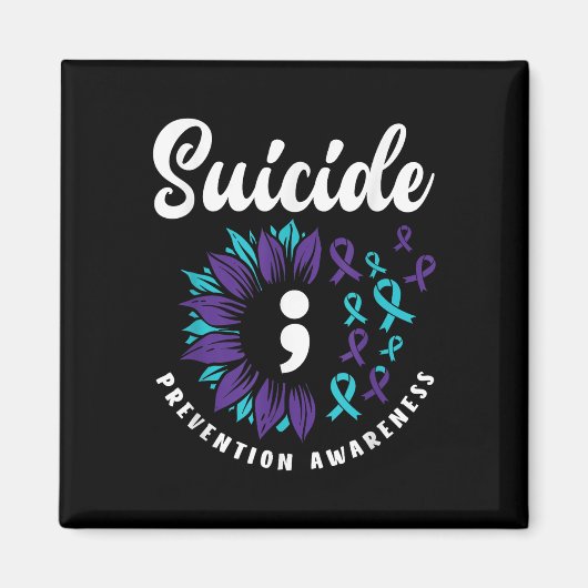 Suicide Awareness Support voor zelfmoordpreventie Magneet (Voorkant)