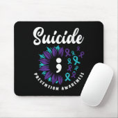 Suicide Awareness Support voor zelfmoordpreventie Muismat (Met muis)