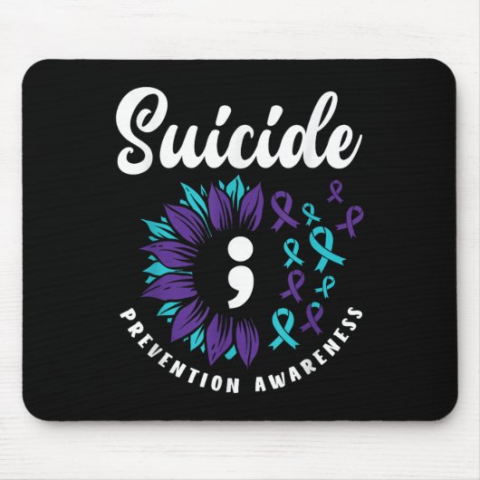 Suicide Awareness Support voor zelfmoordpreventie Muismat (Voorkant)