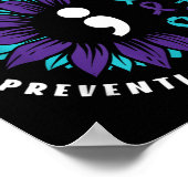 Suicide Awareness Support voor zelfmoordpreventie Poster (Hoek)