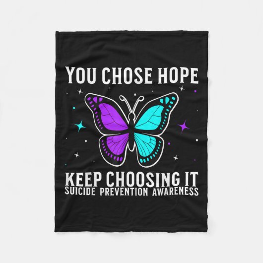 Suicide Awareness Suprt Suicide Prevention Awarene Fleece Deken (Voorkant)