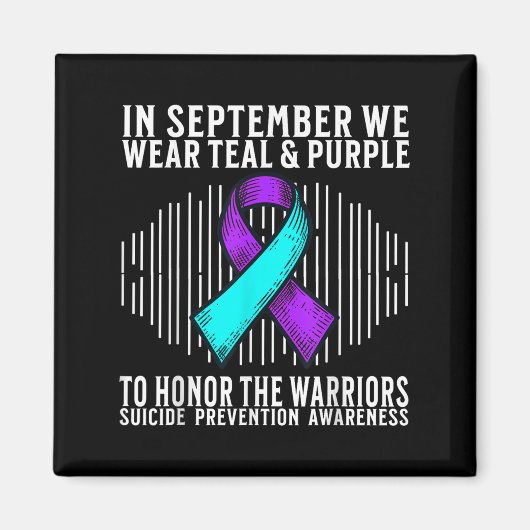 Suicide Awareness Suprt Suicide Prevention Awarene Magneet (Voorkant)