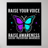 Suicide Awareness Suprt Suicide Prevention Awarene Poster (Voorkant)