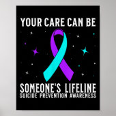 Suicide Awareness Suprt Suicide Prevention Awarene Poster (Voorkant)