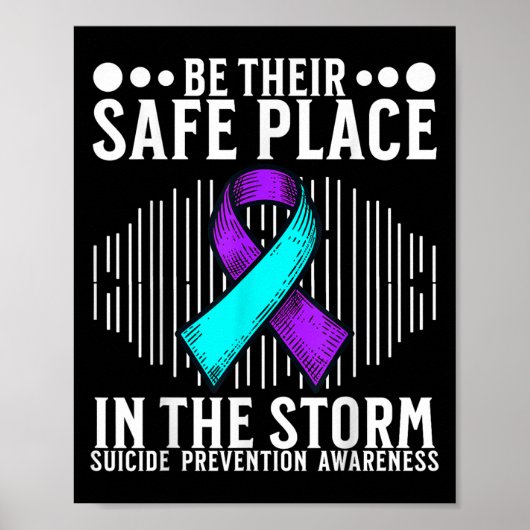 Suicide Awareness Suprt Suicide Prevention Awarene Poster (Voorkant)