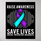 Suicide Awareness Suprt Suicide Prevention Awarene Poster (Voorkant)