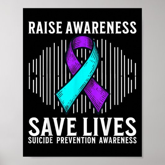 Suicide Awareness Suprt Suicide Prevention Awarene Poster (Voorkant)