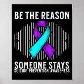 Suicide Awareness Suprt Suicide Prevention Awarene Poster (Voorkant)