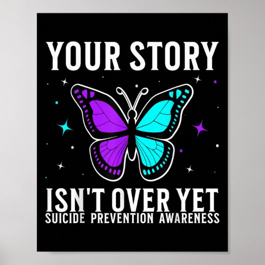 Suicide Awareness Suprt Suicide Prevention Awarene Poster (Voorkant)