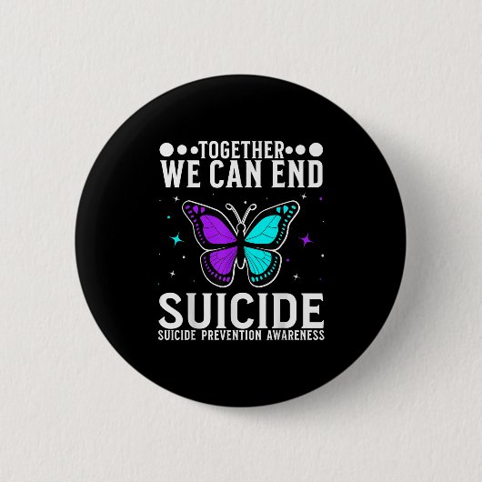 Suicide Awareness Suprt Suicide Prevention Awarene Ronde Button 5,7 Cm (Voorkant)