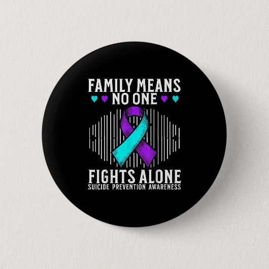 Suicide Awareness Suprt Suicide Prevention Awarene Ronde Button 5,7 Cm (Voorkant)
