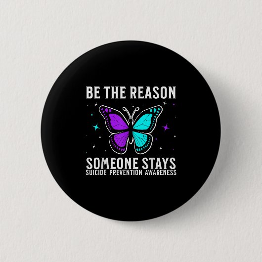 Suicide Awareness Suprt Suicide Prevention Awarene Ronde Button 5,7 Cm (Voorkant)