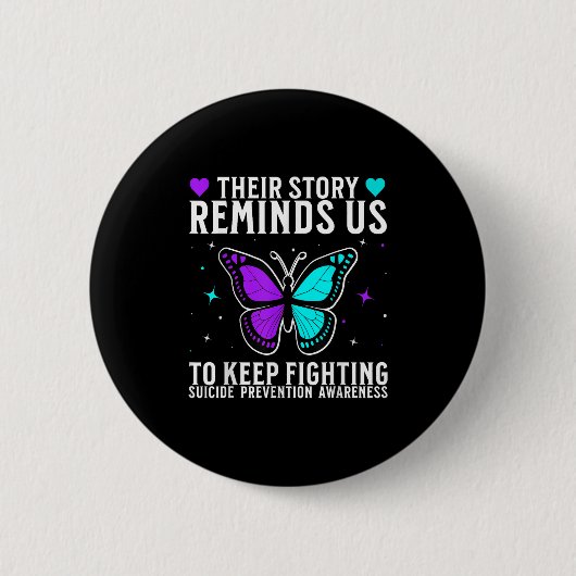 Suicide Awareness Suprt Suicide Prevention Awarene Ronde Button 5,7 Cm (Voorkant)