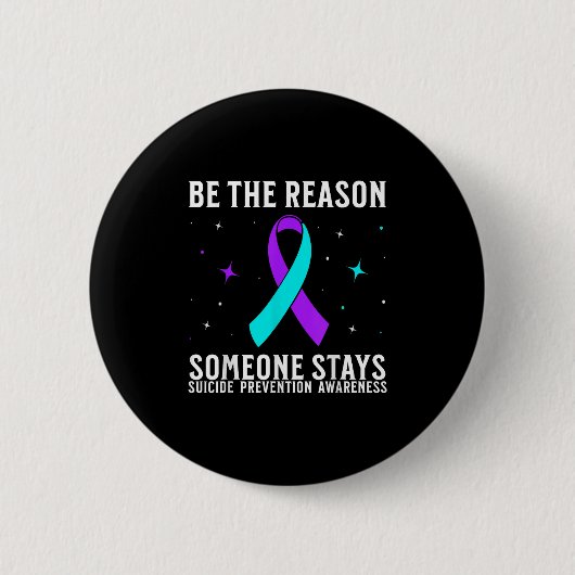 Suicide Awareness Suprt Suicide Prevention Awarene Ronde Button 5,7 Cm (Voorkant)
