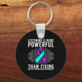 Suicide Awareness Suprt Suicide Prevention Awarene Sleutelhanger (Voorkant)