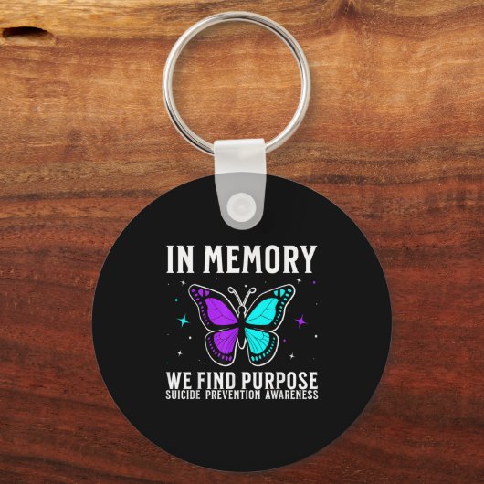 Suicide Awareness Suprt Suicide Prevention Awarene Sleutelhanger (Voorkant)