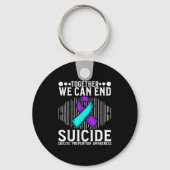 Suicide Awareness Suprt Suicide Prevention Awarene Sleutelhanger (Voorkant)