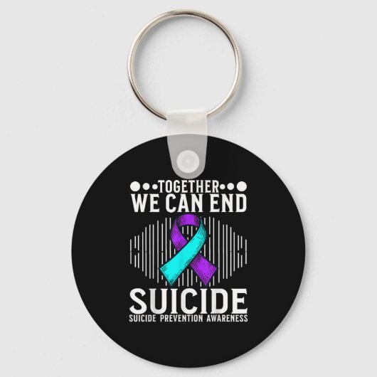 Suicide Awareness Suprt Suicide Prevention Awarene Sleutelhanger (Voorkant)