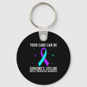 Suicide Awareness Suprt Suicide Prevention Awarene Sleutelhanger (Voorkant)