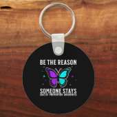 Suicide Awareness Suprt Suicide Prevention Awarene Sleutelhanger (Voorkant)