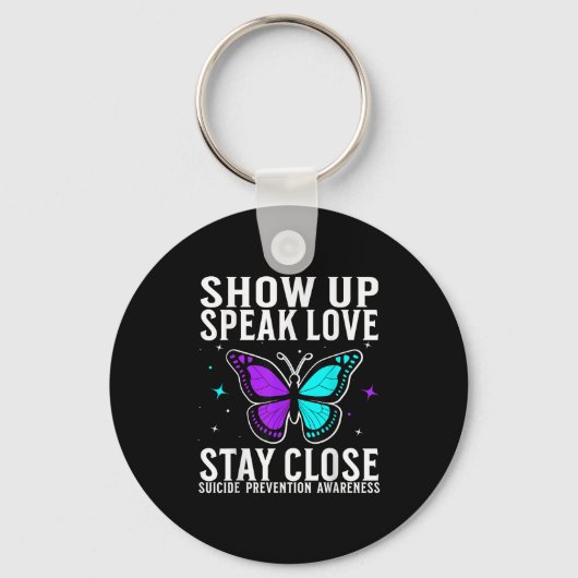 Suicide Awareness Suprt Suicide Prevention Awarene Sleutelhanger (Voorkant)