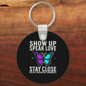 Suicide Awareness Suprt Suicide Prevention Awarene Sleutelhanger (Voorkant)