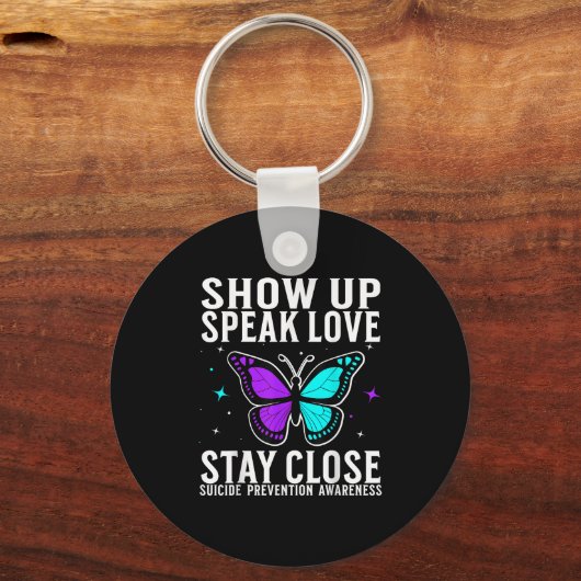 Suicide Awareness Suprt Suicide Prevention Awarene Sleutelhanger (Voorkant)