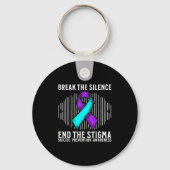 Suicide Awareness Suprt Suicide Prevention Awarene Sleutelhanger (Voorkant)