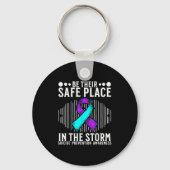 Suicide Awareness Suprt Suicide Prevention Awarene Sleutelhanger (Voorkant)