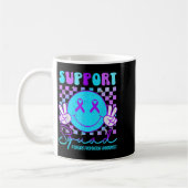 Suicide Awareness Teal &amp; Purple Ribbon Suprt G Koffiemok (Links)