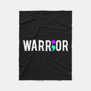 Suicide Awareness Warrior Design Gift voor mentale Fleece Deken