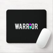 Suicide Awareness Warrior Design Gift voor mentale Muismat (Met muis)