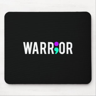 Suicide Awareness Warrior Design Gift voor mentale Muismat