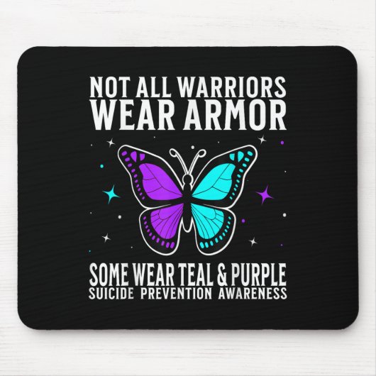 Suicide Awareness Warrior Suicide Prevention Aware Muismat (Voorkant)