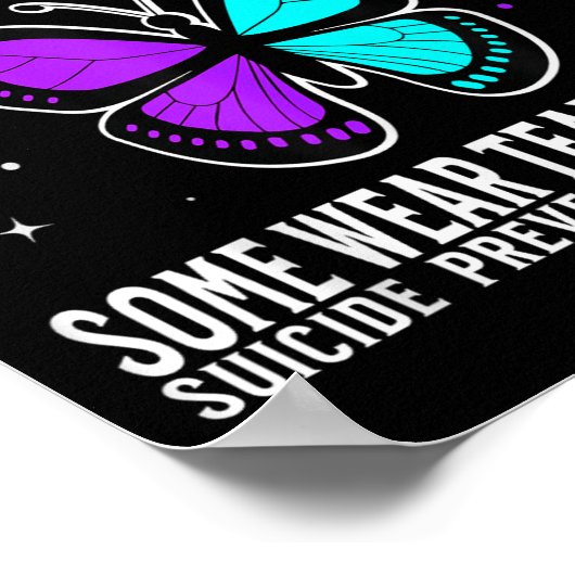 Suicide Awareness Warrior Suicide Prevention Aware Poster (Hoek)