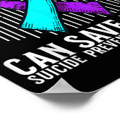 Suicide Awareness Warrior Suicide Prevention Aware Poster (Hoek)