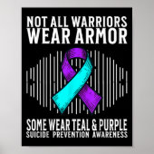 Suicide Awareness Warrior Suicide Prevention Aware Poster (Voorkant)