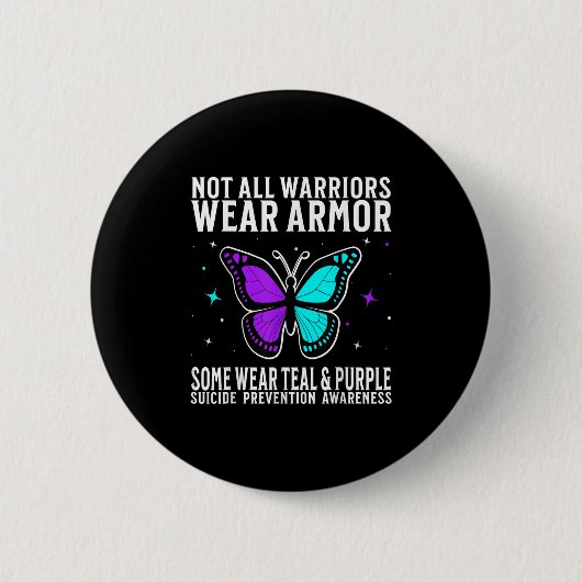 Suicide Awareness Warrior Suicide Prevention Aware Ronde Button 5,7 Cm (Voorkant)