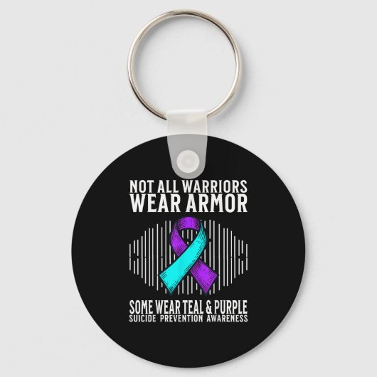 Suicide Awareness Warrior Suicide Prevention Aware Sleutelhanger (Voorkant)