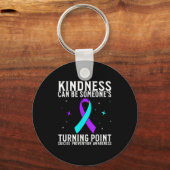 Suicide Awareness Warrior Suicide Prevention Aware Sleutelhanger (Voorkant)