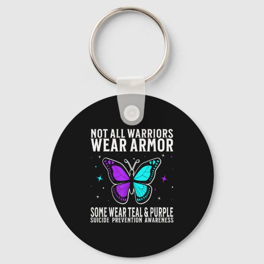 Suicide Awareness Warrior Suicide Prevention Aware Sleutelhanger (Voorkant)
