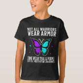 Suicide Awareness Warrior Suicide Prevention Aware T-shirt (Voorkant)