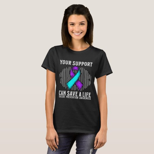 Suicide Awareness Warrior Suicide Prevention Aware T-shirt (Voorkant volledig)