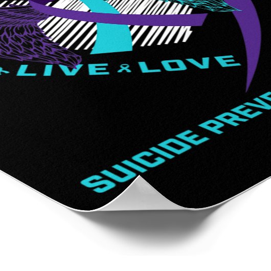 Suicide Awareness Zuster Loving Memory Preventie Poster (Hoek)