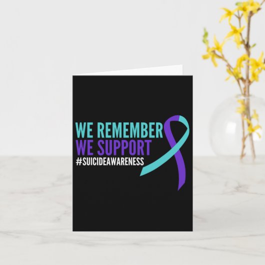 Suïcide Bewustzijn Maand Geestelijke Gezondheid We Kaart (Gele Bloem)